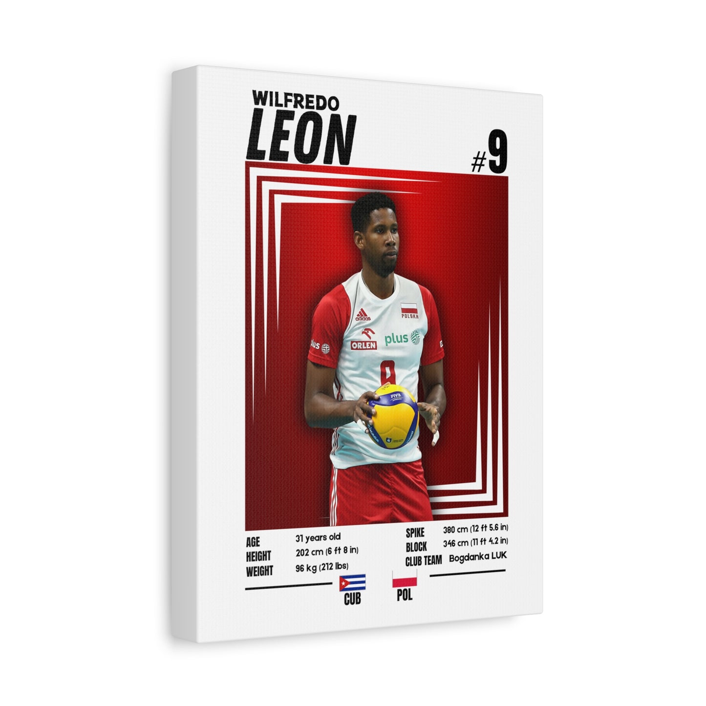 Wilfredo Leon - Wooden Canvas Poster