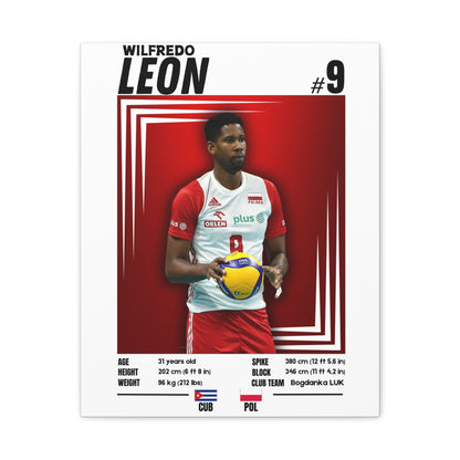 Wilfredo Leon - Wooden Canvas Poster