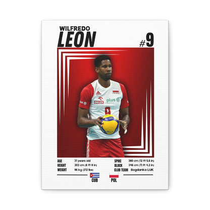 Wilfredo Leon - Wooden Canvas Poster