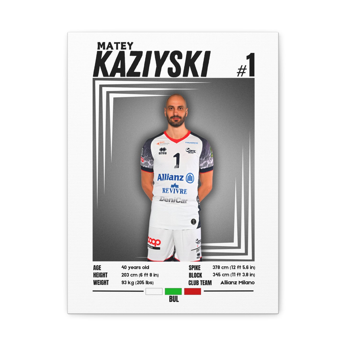 Matey Kaziyski - Wooden Canvas Poster