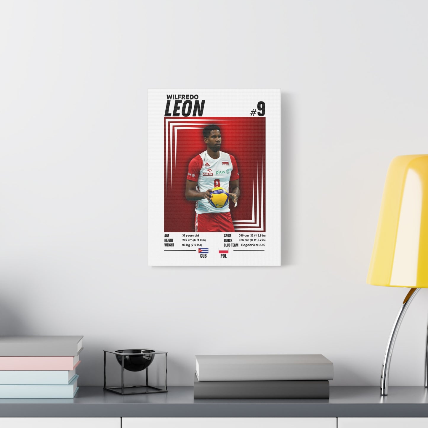 Wilfredo Leon - Wooden Canvas Poster