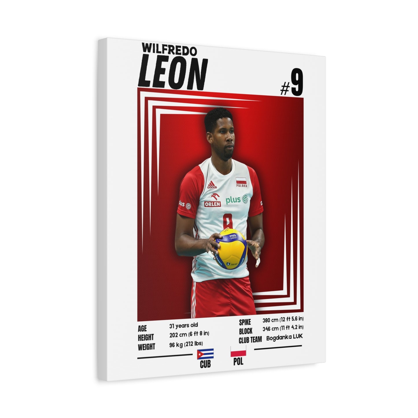 Wilfredo Leon - Wooden Canvas Poster