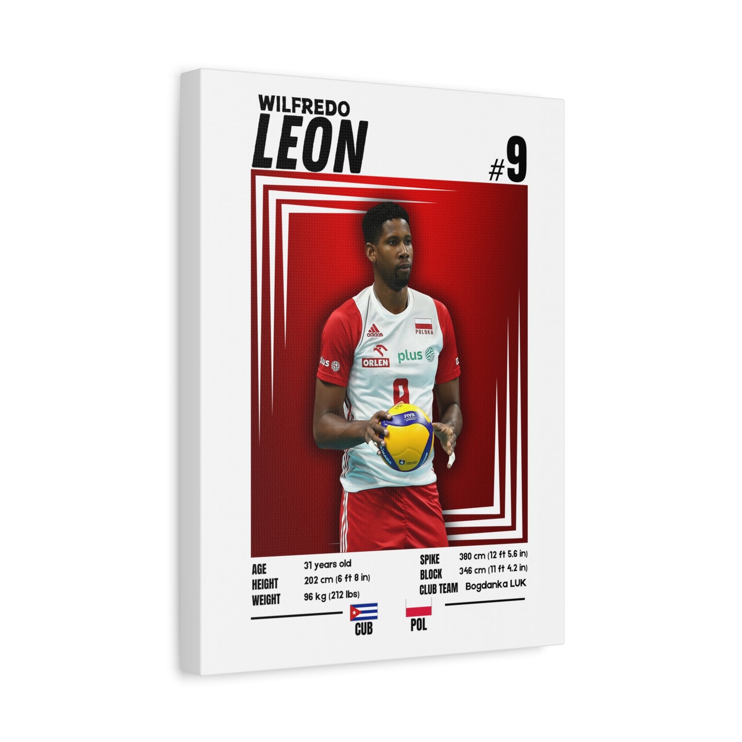 Wilfredo Leon - Wooden Canvas Poster